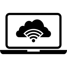 laptop-connected-to-the-cloud